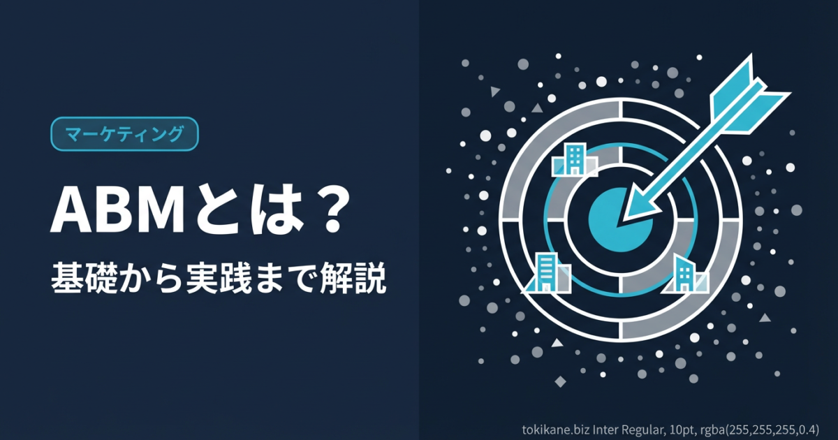 ABM（アカウントベースドマーケティング）とは？基礎から実践まで解説のアイキャッチ画像