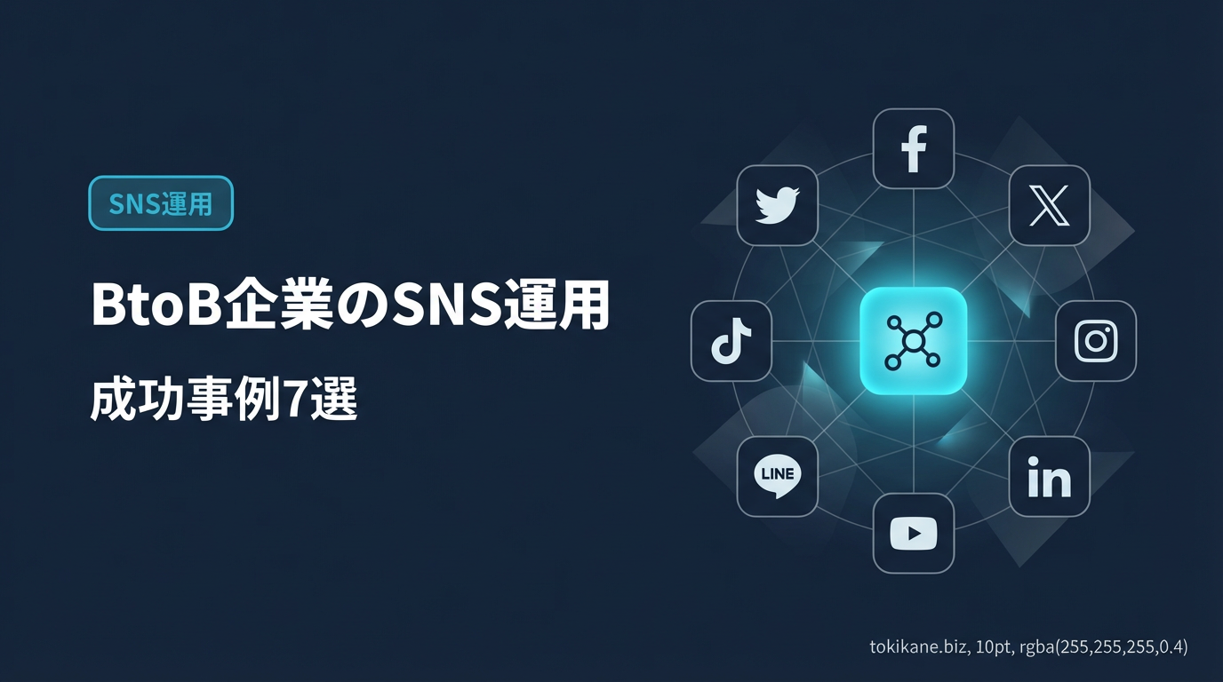 BtoB企業のSNS運用 成功事例7選｜媒体別の活用戦略と始め方
