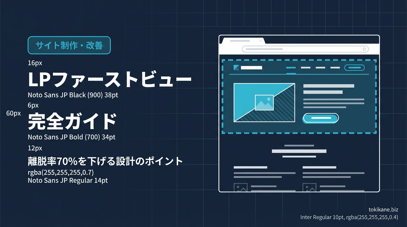 LPファーストビュー完全ガイド|離脱率70%を下げる設計のポイント