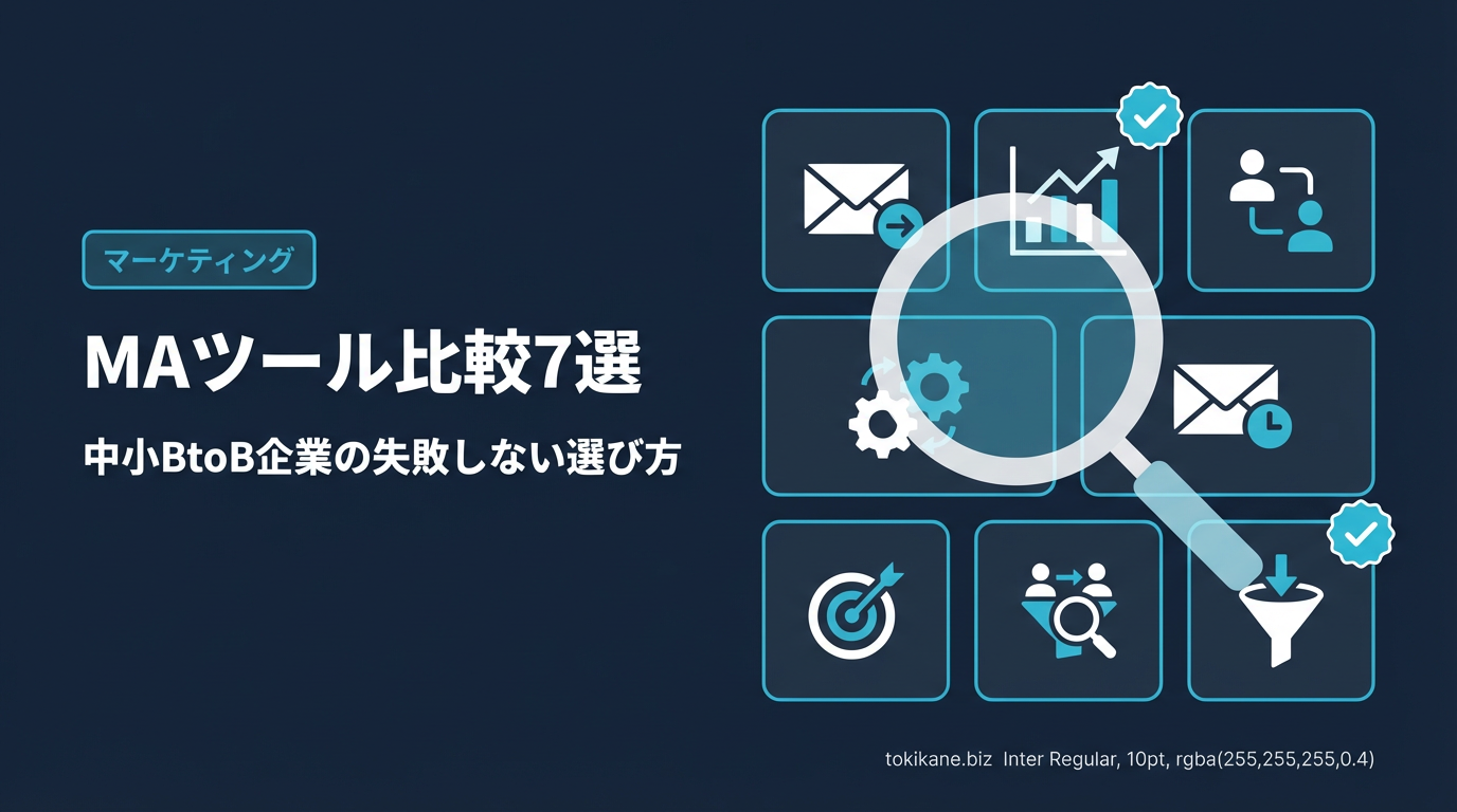 MAツール比較7選｜中小BtoB企業が失敗しない選び方【2026年版】