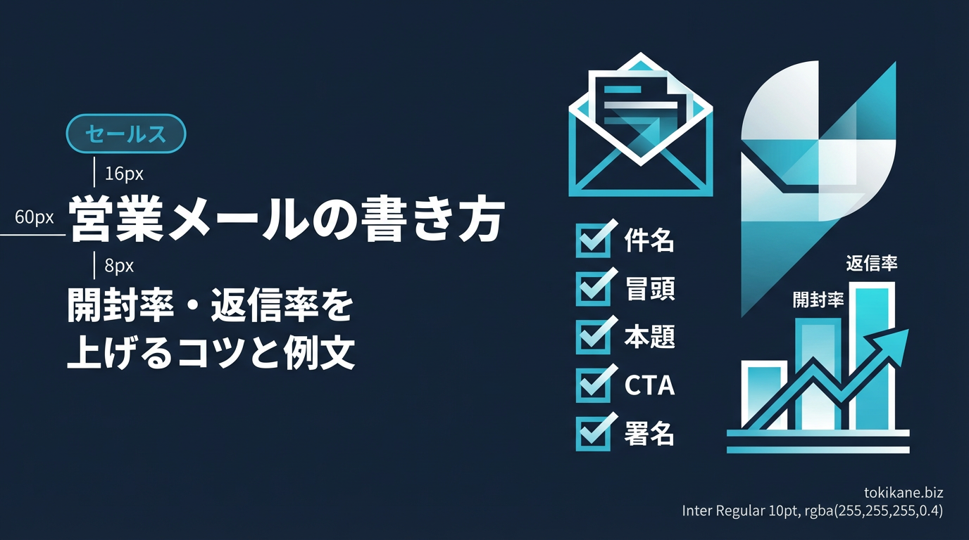 BtoB営業メールの書き方|開封率・返信率を上げるコツと例文