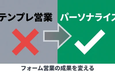 フォーム営業でパーソナライズを実践する方法｜大量作成と成果を両立する手順